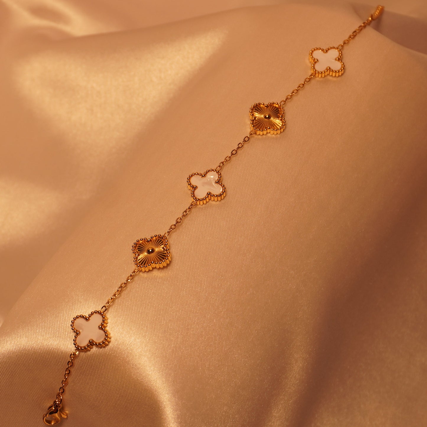 Ivory Clover Bracelet