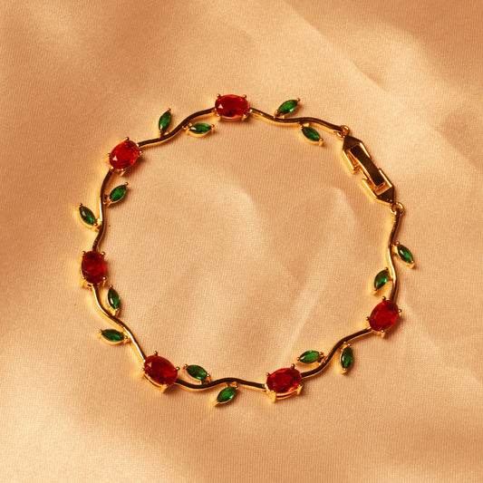 Ruby Vine Bracelet