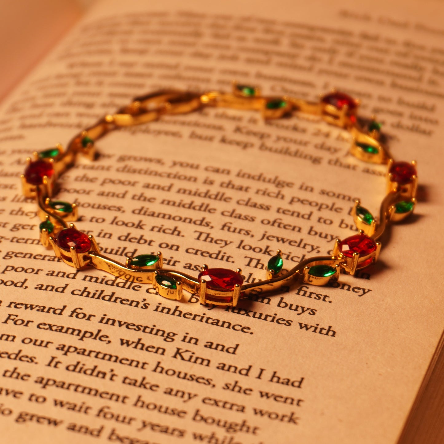 Ruby Vine Bracelet