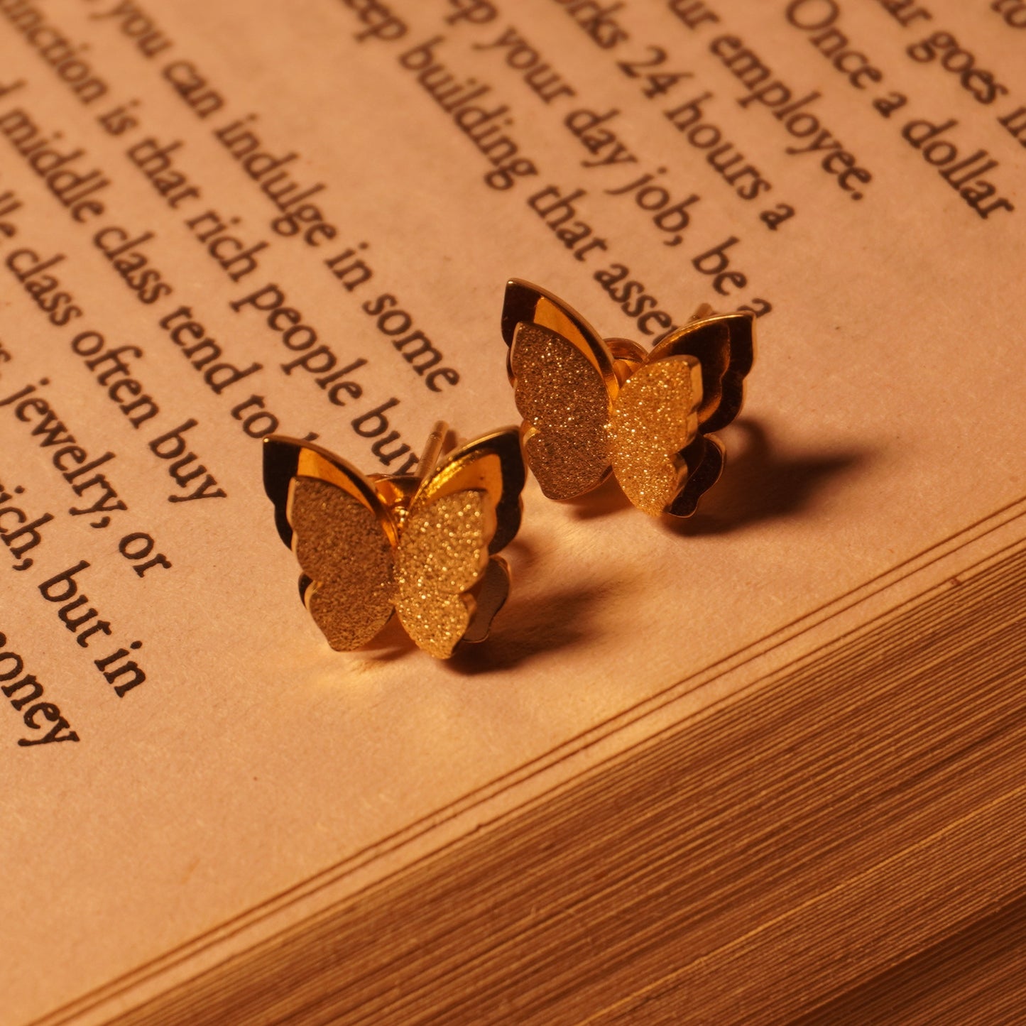 Butterfly Trio Earrings Set